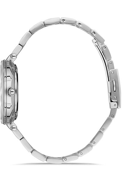DAVID GUNER Silver Coated White Dial Women's Watch Dg-8459La-A1