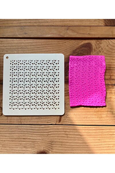 Volala Modern Elmas Desen 1 Polimer Kil Stencil