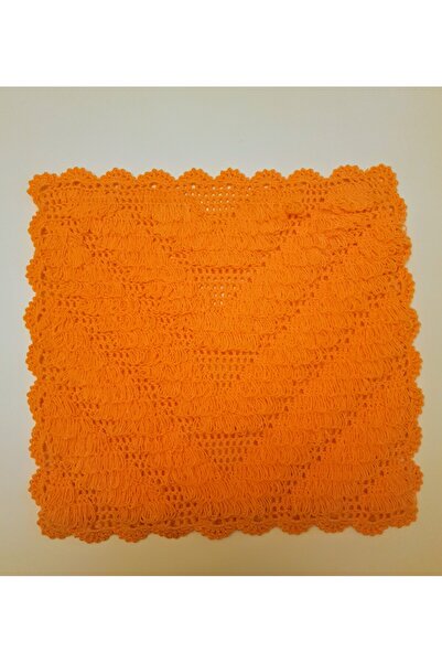 HERŞEY FIRSAT Banyo Lifi Yün El Örmesi Çeyizlik Kare Düz Desenli