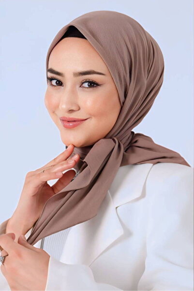 haremscarfs Harem scrafs Asya eşarp vizon rengi  (özel ve günlük kullanıma uy...