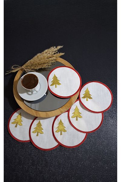 NGR HOME 6-Piece Anniversary Special Coffee Presentation Cocktail Napkins
