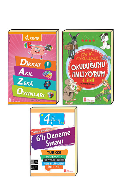 Ata Yayıncılık Ata 4.sınıf Yeni Nesil Deneme-okuduğunu Anlama-dikkat Zeka Sor...