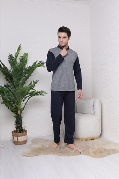 Rimoli 100% bavlna Jacquard Single Jersey Pánské pyžamo Set 1004