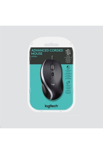 logitech M500s Gelişmiş Kablolu Mouse - Siyah 910-005784