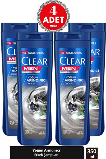 ROSSMANN Men Kepeğe Karşı Etkili Şampuan Yoğun Arındırıcı Kömür İle 350 ml 4 ...