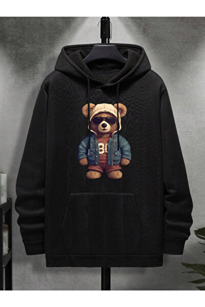 Marco Fresco Hanorac unisex cu imprimeu Karizma Teddy Bear