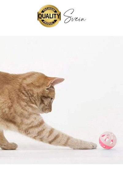Svein Moving 3.5cm Rattle Cat Dog Pet Play Ball Plastic Bell Toy Educational