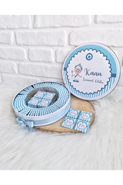 Genel Markalar 100 Adet Isme Özel Sünnet Temalı Hediyelik Erkek Bebek Çikolatası