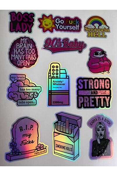 cakaybu Autocolant holografic pentru laptop - pentru notebook, cască, perete,...