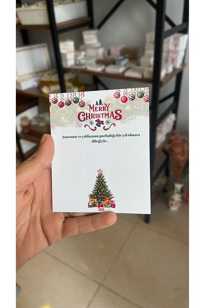 ARLetikettasarım New Year's Bracelet Card 8X12 cm 63 Pcs Christmas Card