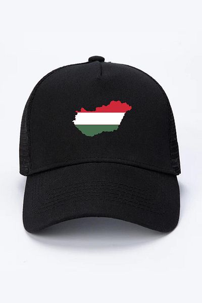 Tshirthane Евро 24 Унгария Черна мрежеста шапка