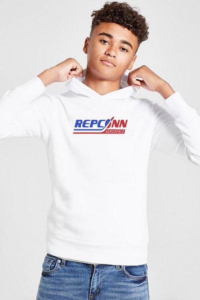 Tshirthane Φούτερ με κουκούλα Fallout Repconn Aerospace White Παιδική 3ip