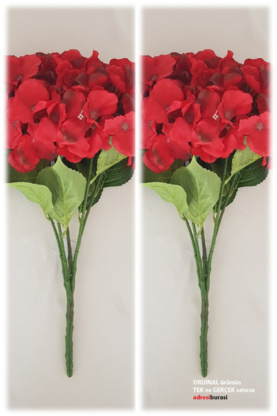 Artificial Flower 5 Branches Luxury Hydrangea Set of 2