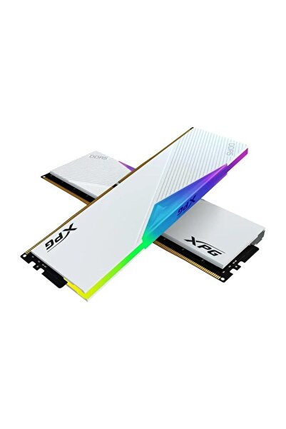 XPG 64GB (2X 32GB) DDR5 6000MHZ CL30 RGB DUAL KIT PC RAM LANCER BEYAZ AX5U6000C3032G-DCLARWH