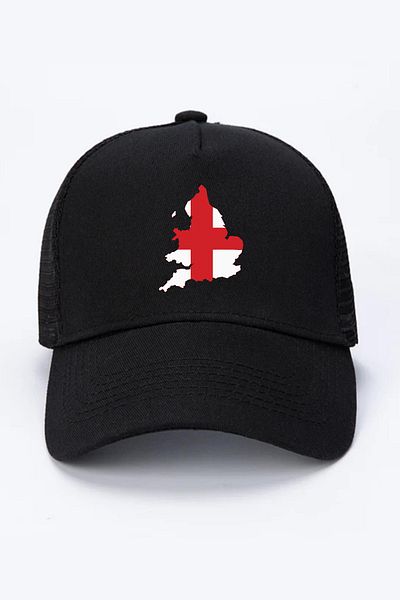 Tshirthane Euro 24 England Pălărie neagră din plasă