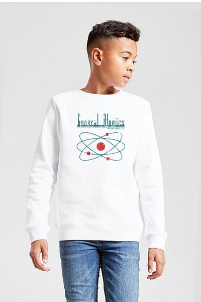 Tshirthane Суитшърт Fallout General Atomics White Child 2ip