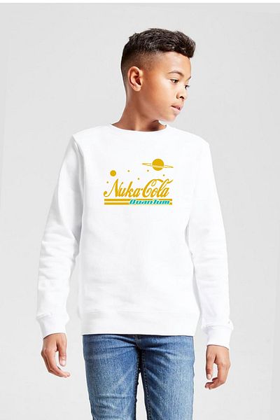 Tshirthane Детски суичър Fallout Nukacola Quantum White 2ip