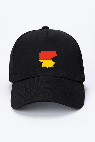 Tshirthane Euro 24 Germania Pălărie neagră din plasă