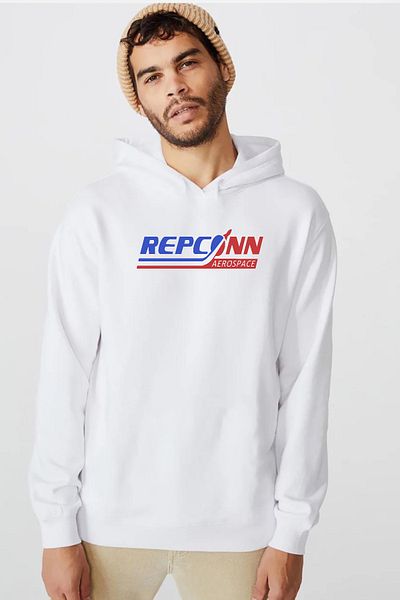 Tshirthane Φούτερ με κουκούλα Fallout Repconn Aerospace White ανδρικό 3ip