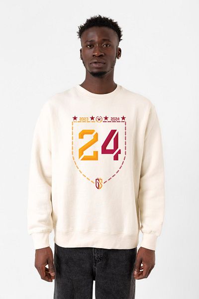 Tshirthane Ανδρικό φούτερ 24 Championship Ecru 2ip