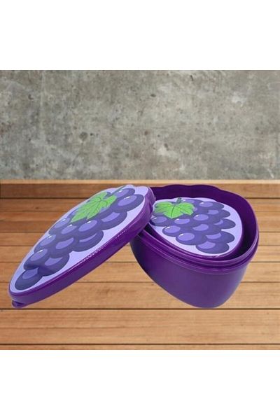 shop BUFFER® Set of 2 Nesting Grape Model Storage and Nutrition Containers (550 ml + 250 ml)
