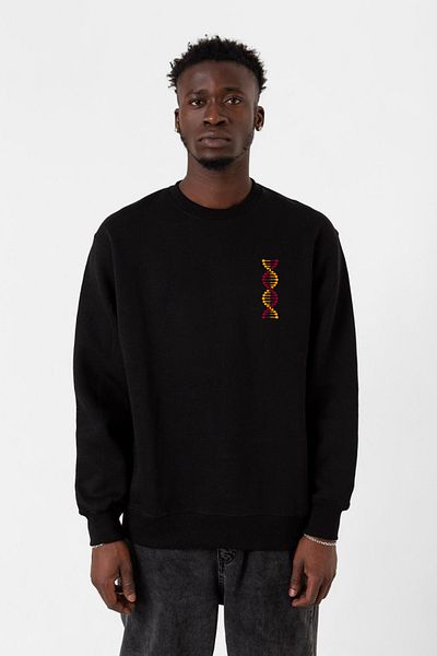 Tshirthane Κίτρινο Κόκκινο Dna Μαύρο Ανδρικό φούτερ 2ip