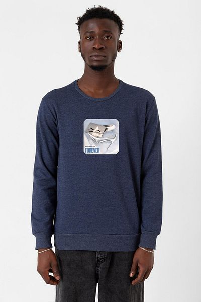Tshirthane Мъжки суитшърт Babymonster Forever indigo 2ip