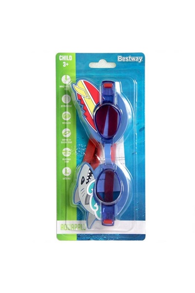 BESTWAY نظارات حمام سباحة للأطفال على شكل حيوانات مائية من 3 إلى 6 سنوات