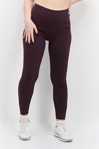 Eddie Bauer بنطلون ضيق سادة كامل الطول للنساء، أرجواني غامق