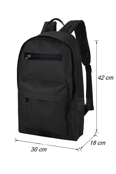 Stok CITY Original Unisex Multi-Compartment Waterproof Sports Course Laptop Travel and Daily Use Black Backpack