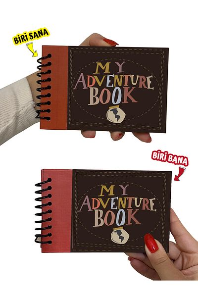 PAKLON One for You, One for Me 2 Pieces Pocket Boy My Adventure Book Memory Book