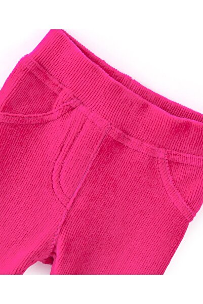 Babyhug Babyhug Cotton Knit Full Length Solid Jeggings - Fuchsia