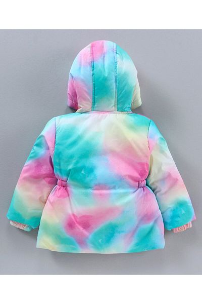 Babyhug Babyhug Polyester Woven Full Sleeves Heavy Winter Jacket All Over Printed - Multicolour