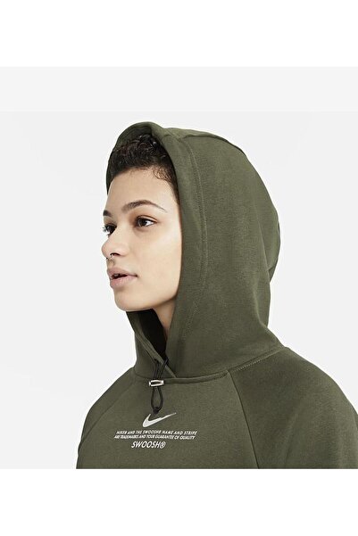 Nike Sportswear Swoosh French Terry Hoodie Kadın Sweatshirt-cz8896-325