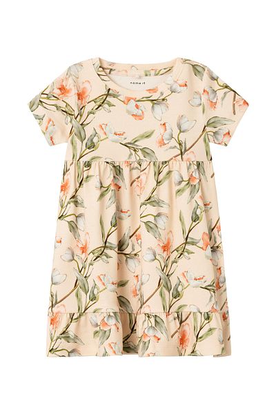 Name it All Over Printed Floral Dress - Beige