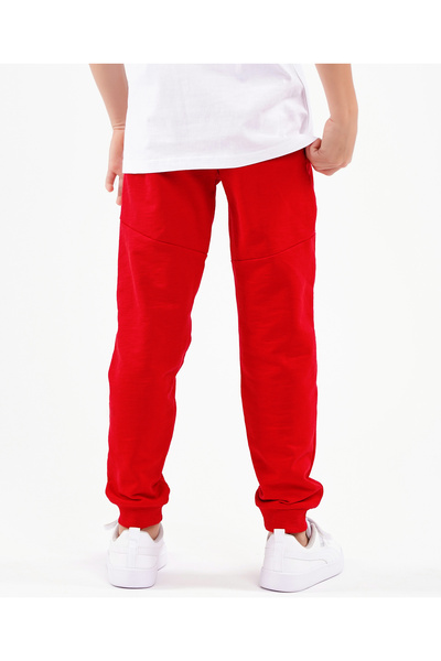 Primo Gino Primo Gino Cotton Full Length Trackpant HD Graphic Print - Red