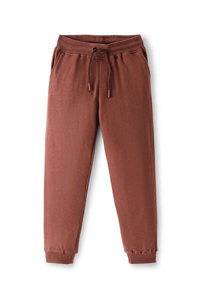 Primo Gino Primo Gino 100% Cotton French Terry Full Length Solid Track Pants Pack of 2 - Brown & Sand