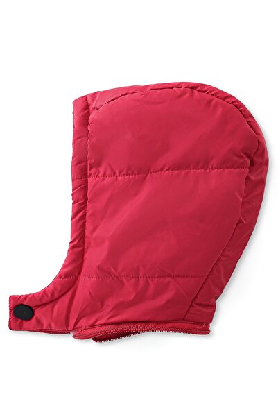 Babyhug Babyhug Full Sleeves Striped Padded Jacket With Pockets & Detachable Hood - Red & White