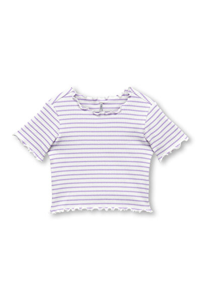 Only Kids Striped Top - Purple Rose
