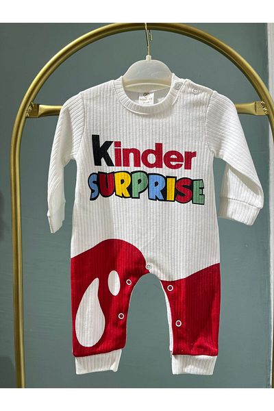 MBK GARDEN Unisex Baby Hat and Rompers Set - Cute Kinder Surprise