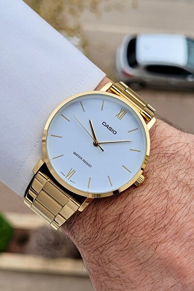 Casio Altın Renk 2 Yıl Garantili Erkek Kol Saati