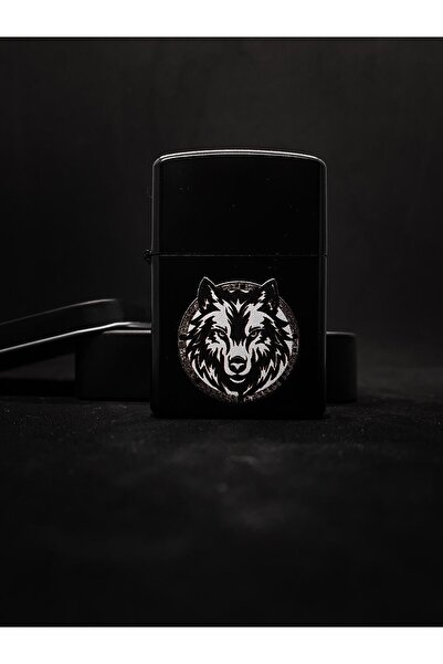 Turkuaz ÖZEL BOZKURT TASARIMLI BENZİNLİ ÇAKMAK