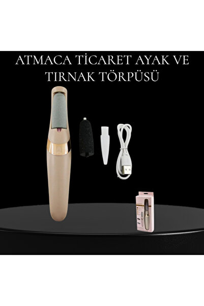 ibico Atmaca Ticaret Electronıc Şarjlı 2 Başlıklı Ayak Topuk Törpü Makinesi