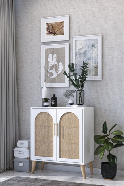 Onouqo Mdf Çok Amaçlı Dolap, Ayakkabılık, Oturma Odası, Mutfak Dolabı