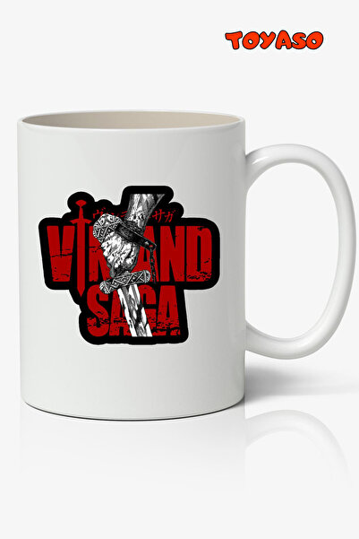 Toyaso كوب أبيض من Vinland Saga بتصميم الرسوم المتحركة هدية لصديق الحبيب