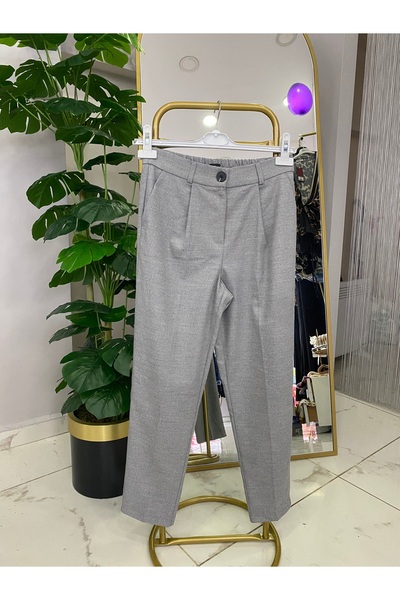 Anka Gri kumaş pantolon
