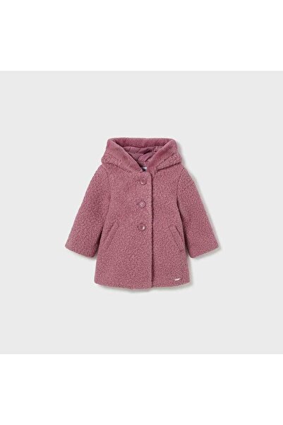 MAYORAL 2478 Baby Girl's Hooded Fur Coat