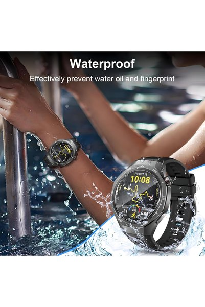 aheaks Huawei Watch Gt5 Pro 46mm Compatible Screen Protector Nano Gelatin Thin and Flexible Hd Transparent Structure - 4 Pcs