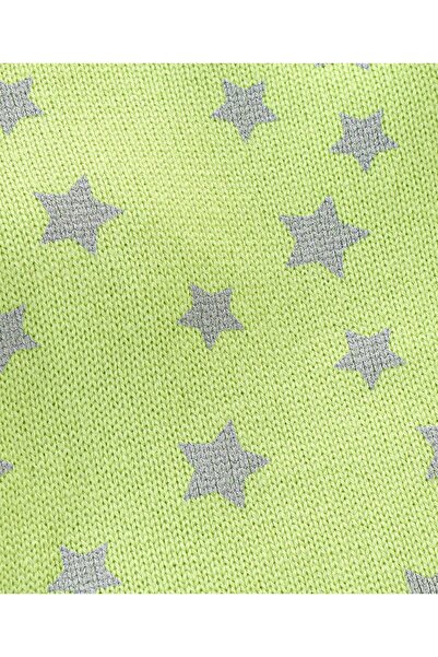 Babyhug Babyhug 100% Acrylic Knit Full Sleeves Sweater With Star Print - Green