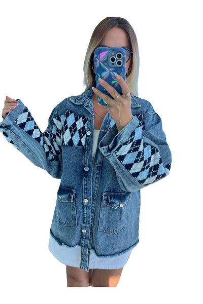 LUQ fasion Jachetă de jeans cu design nou pentru femei